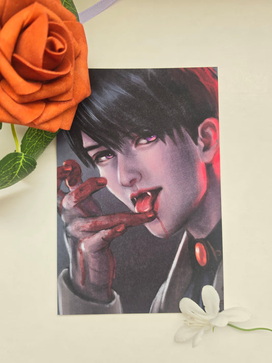Vampire Series - Caleb Art Print 4"x6"