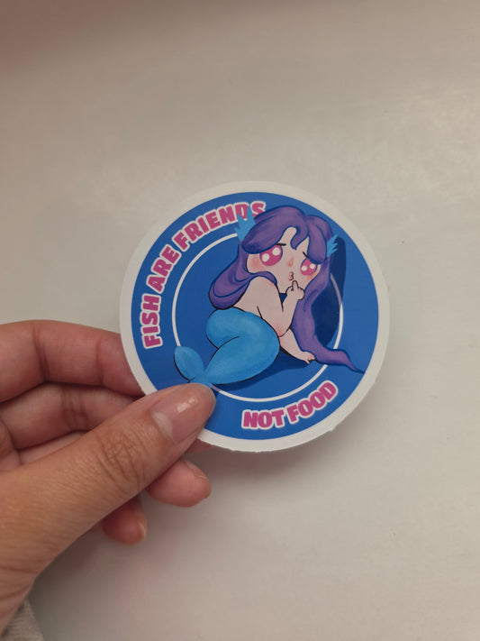 Rafayel Fish Propoganda Glossy Sticker