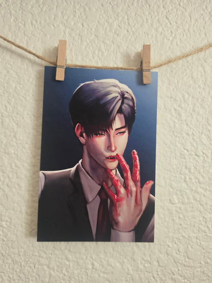 Vampire Series - Zayne Art Print 4"x6"