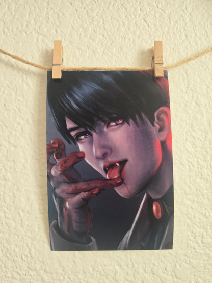 Vampire Series - Caleb Art Print 4"x6"