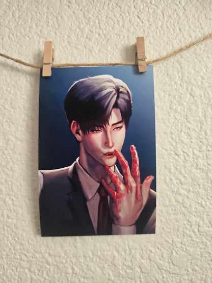 Vampire Series - Zayne Art Print 4"x6"