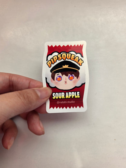 Caleb Sour Candy Glossy Sticker