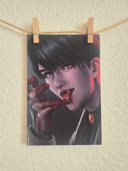 Vampire Series - Caleb Art Print 4"x6"