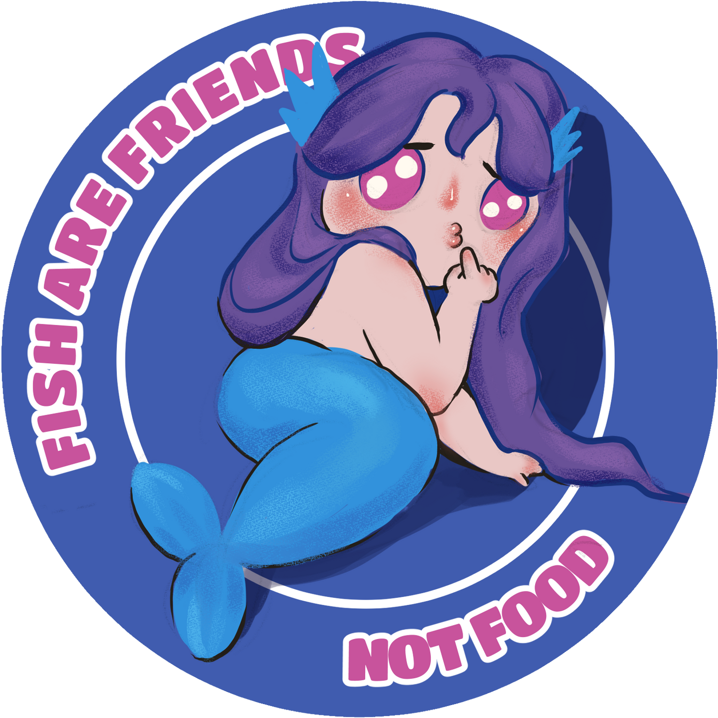 Rafayel Fish Propoganda Glossy Sticker