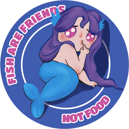 Rafayel Fish Propoganda Glossy Sticker