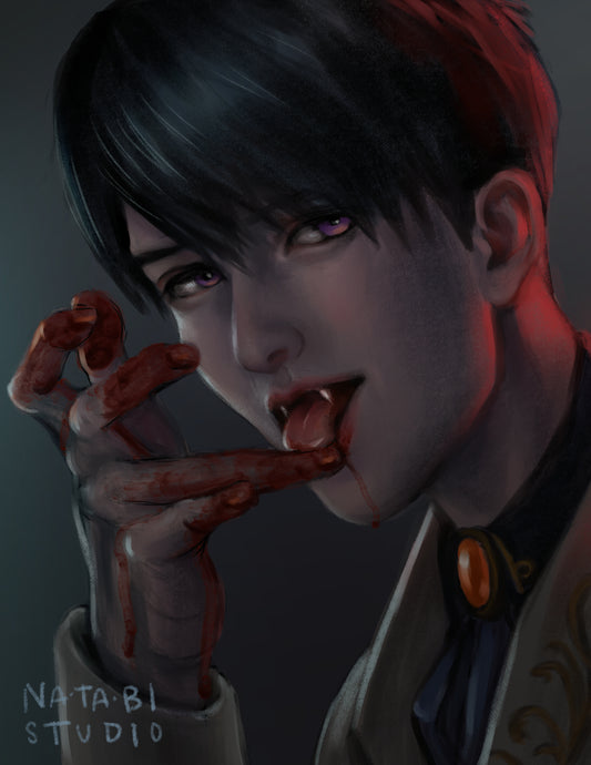 Vampire Series - Caleb Art Print 4"x6"