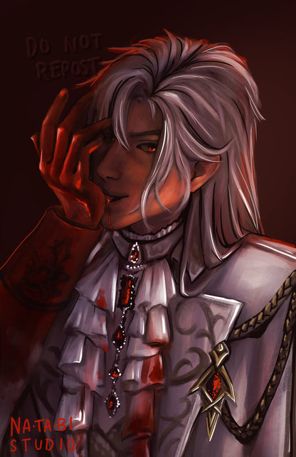 Vampire Series - Sylus Art Print 4"x6"