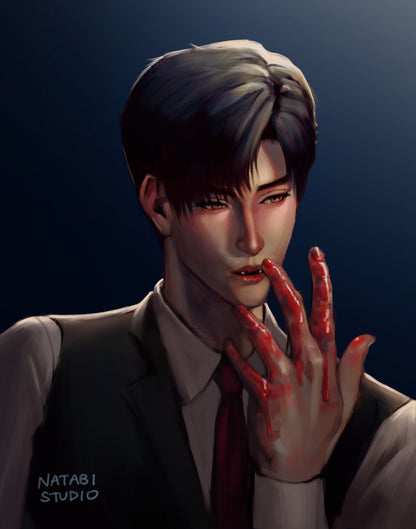 Vampire Series - Zayne Art Print 4"x6"