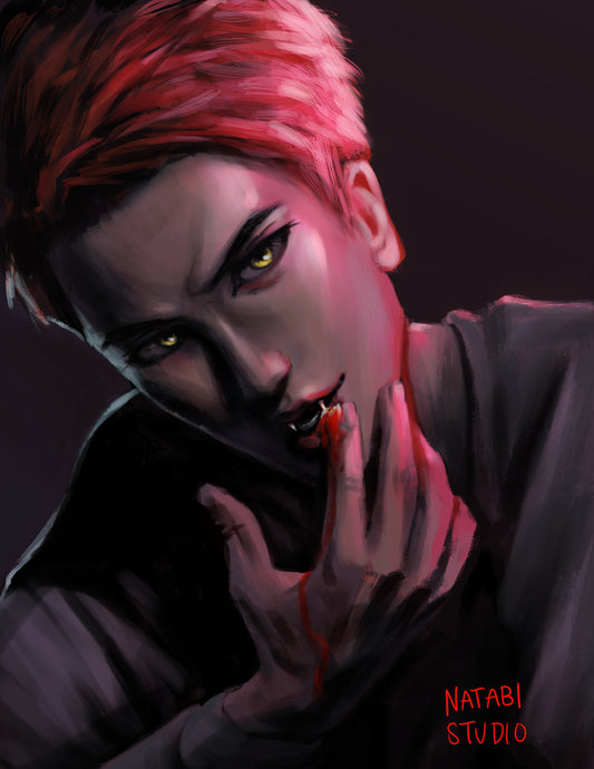 Vampire Series - Valko Art Print | Love and Deepspace Fan Art 4"x6"